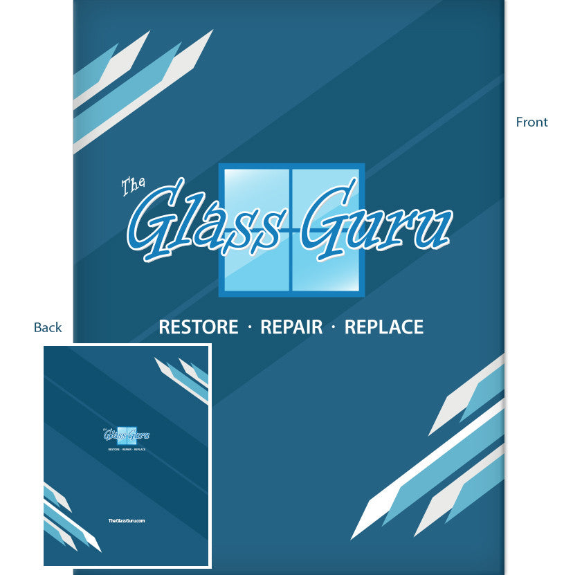4/C Presentation Folders 20 Qty The Glass Guru Franchise Store